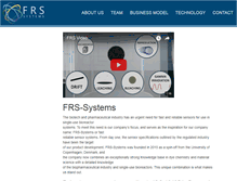 Tablet Screenshot of frs-systems.com